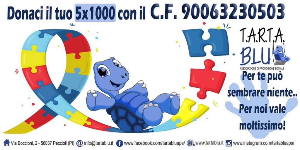 Dona il tuo 5x1000 a Tarta Blu