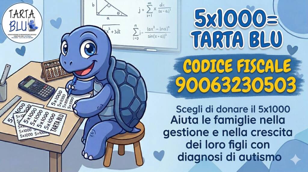 Dona il tuo 5 per mille a Tarta Blu